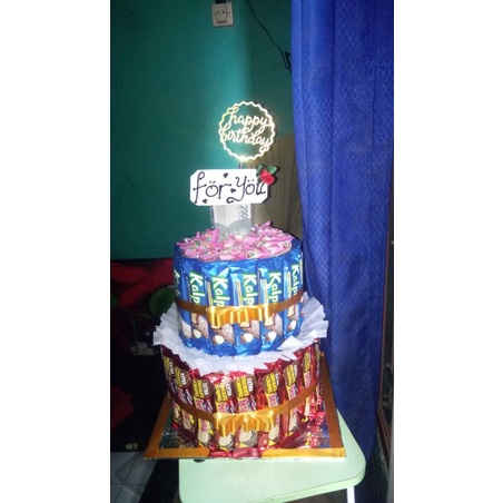 Snack Tower Tarik uang 2 Tingkat(hadiah ultah/wisuda/engagement)