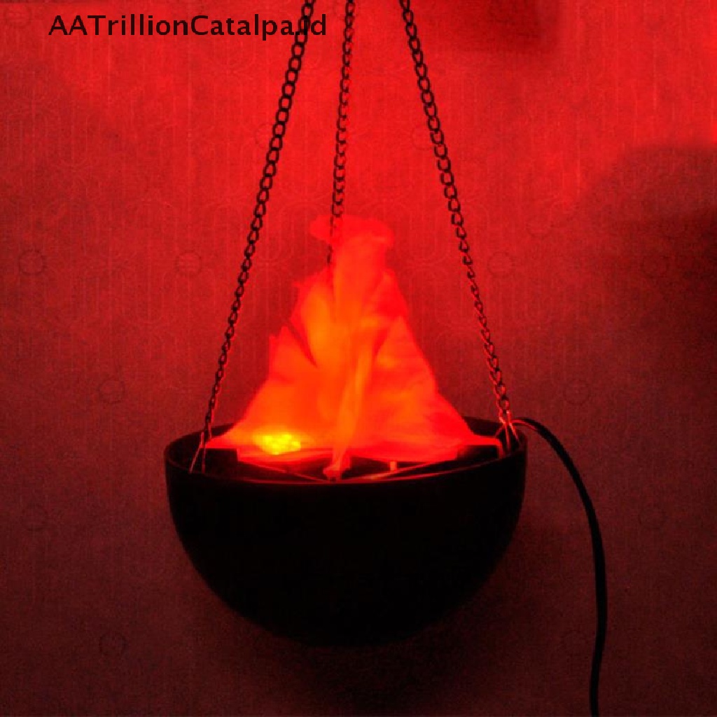 (AATrillionCatalpa) Lampu Gantung Model Simulasi Api Palsu Untuk Dekorasi Halloween