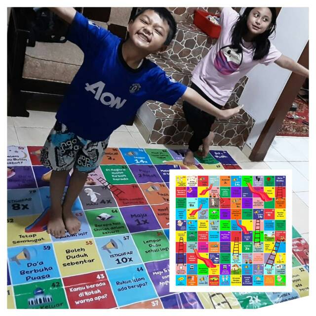 Karpet ular tangga >> ular tangga raksasa >> ular tangga free dadu