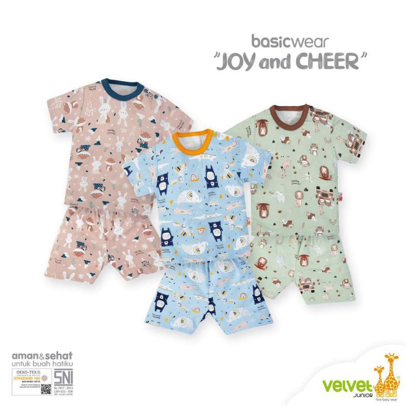 Velvet Junior Joy And Cheer Tangan Pendek Celana Pendek