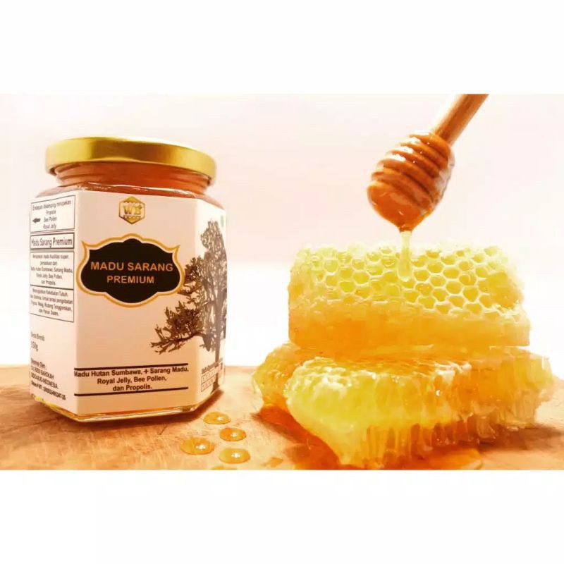

Madu Sarang Premium / Madu Apis Dorsata + Sarang Apis Melifera GARANSI 100% ASLI Madu Murni WB