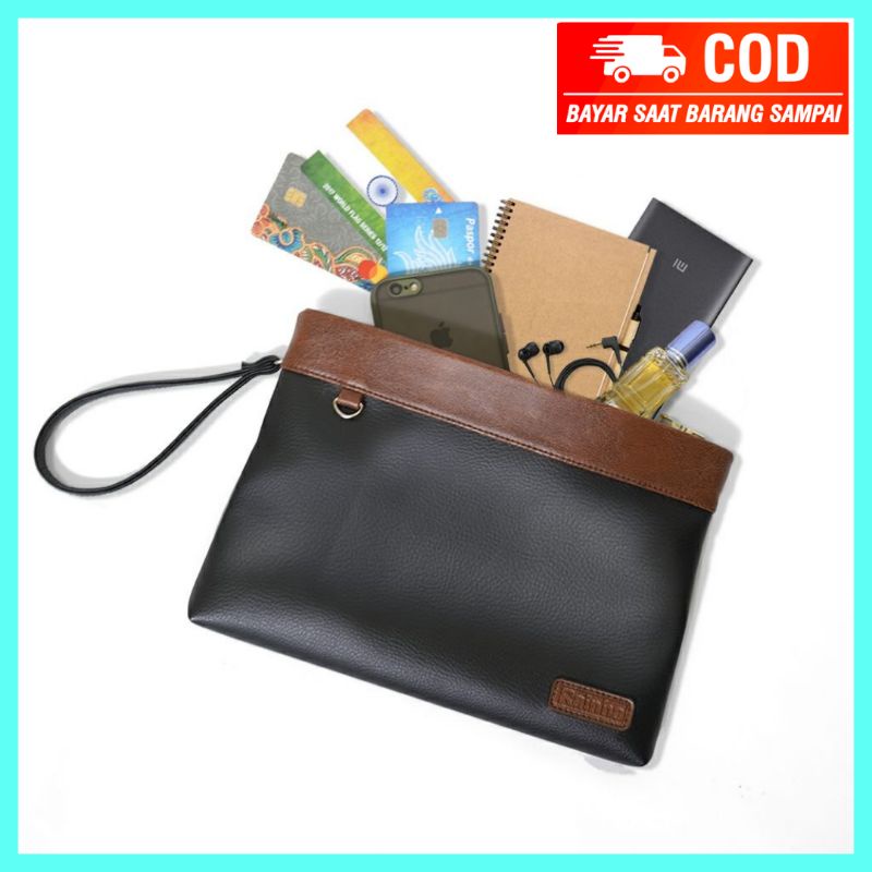 CLUTCH BAG PRIA WANITA HANDBAG ELEGAN TAS RAINHA PRODUK LOKAL BOGOR