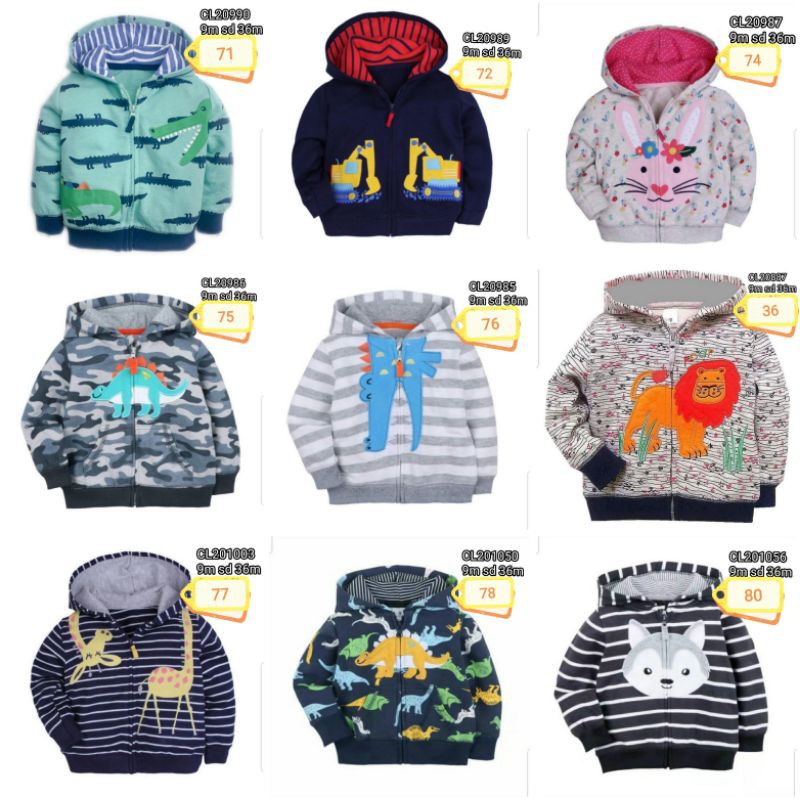 Jaket Mantel 9 Bulan Bayi Anak Catell Love ETALASE 2