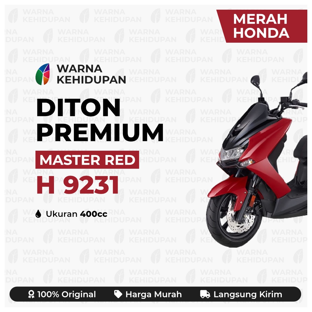 DITON PREMIUM MASTER RED H 9231 MERAH HONDA MASTER CAT SEMPROT | PYLOX | PILOK