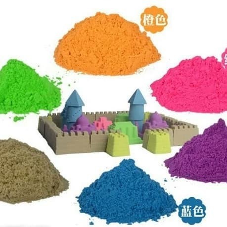 Mainan Edukasi Anak Pasir Ajaib Reffil sand 1kg - Refil Pasir Mainan Pasir Ajaib Refil pasir ajaib