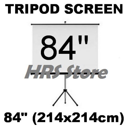 Layar Proyektor Tripod 84 inchi