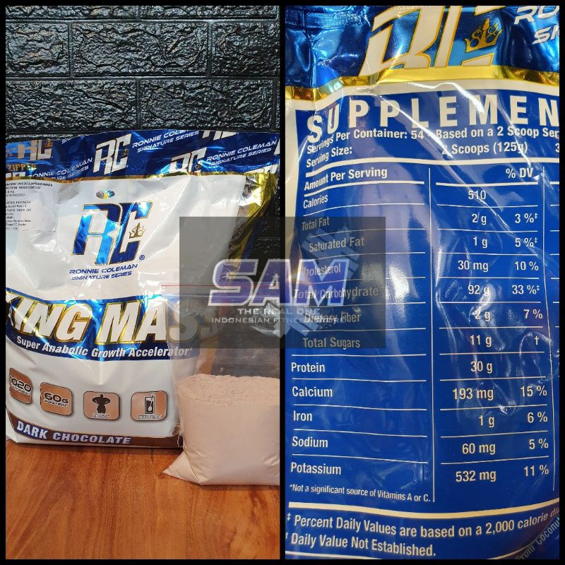 Suplemen Fitness Eceran Repack RONNIE COLEMAN RC King Mass 1 lb Malang Gainer Kingmass