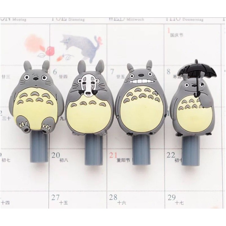 Bolpoin Karakter TOTORO / Bolpoin Kartun Abu-Abu / Pulpen Gel 0,5 mm Motif TOTORO / Ballpoint Lucu