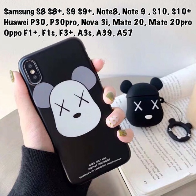 Kaws Case Samsung OPPO HUAWEI P30 pro F1+ F1s  A3s A57 A39 S8 S8+ S9 S9+ Note8 Note 9 S10 S10+ S10e