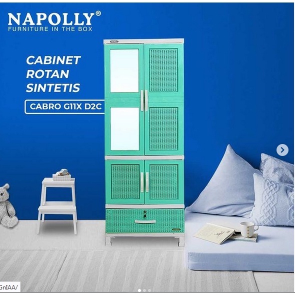NAPOLLY LEMARI PLASTIK TYPE CABRO G11 X D2C