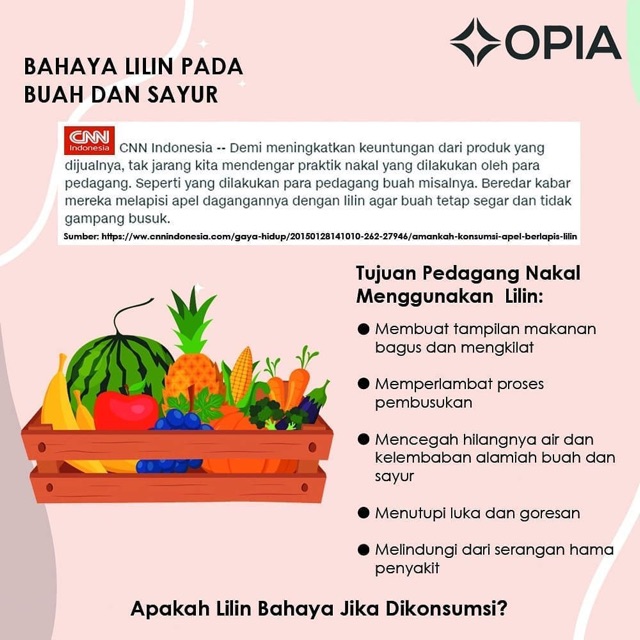 Opia steril water - pembersih kuman dan bakteri food grade