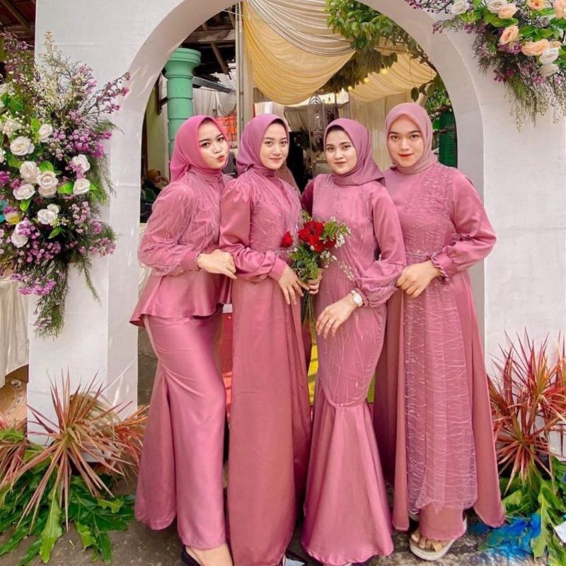 Langsung Kirim Free Paperbag Paket Bridesmaid Kain Seragam Nikahan