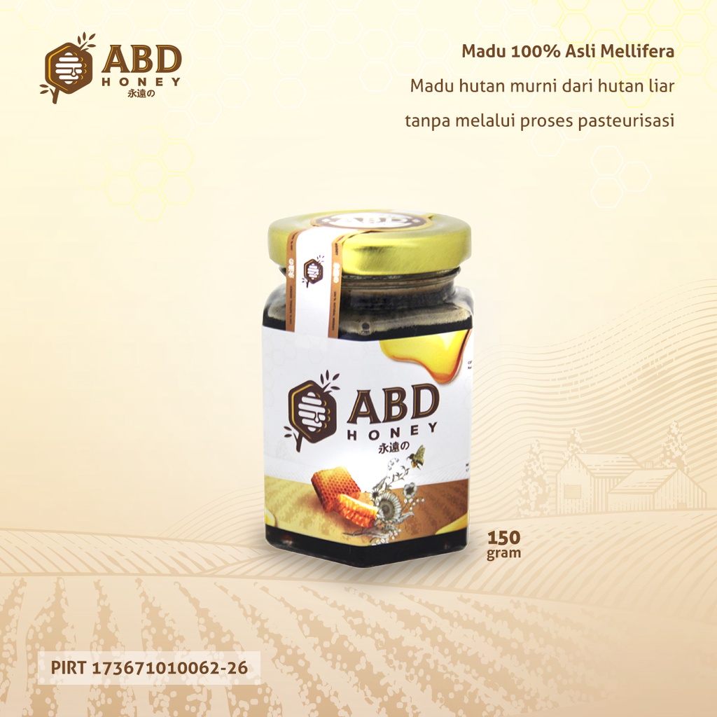 

Madu Asli Lebah EROPA Melifera ABD Honey Indonesia 150gr