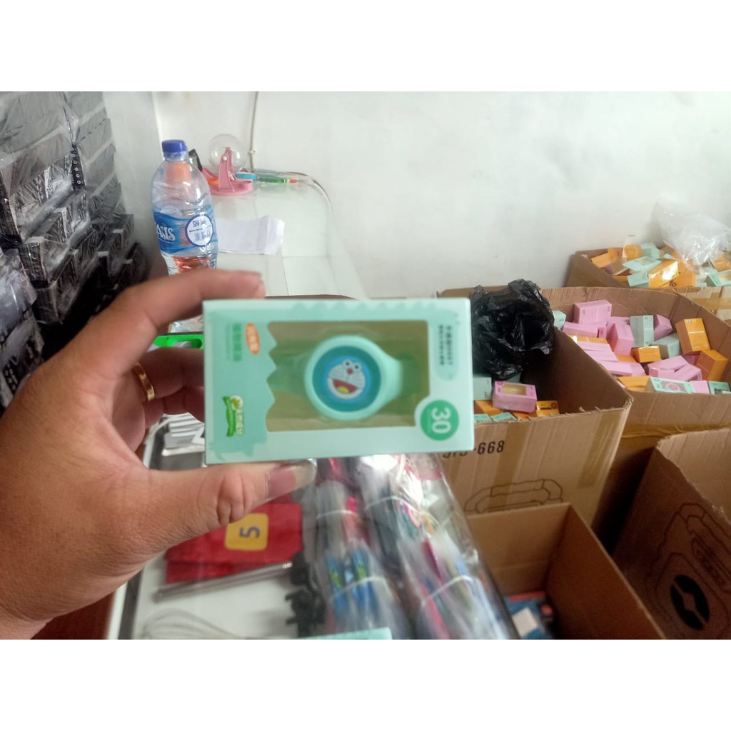 Gelang Anti Nyamuk Anal-Anak + LED Gelang lucu Gelang jam tangan (Packaging Dus)-4