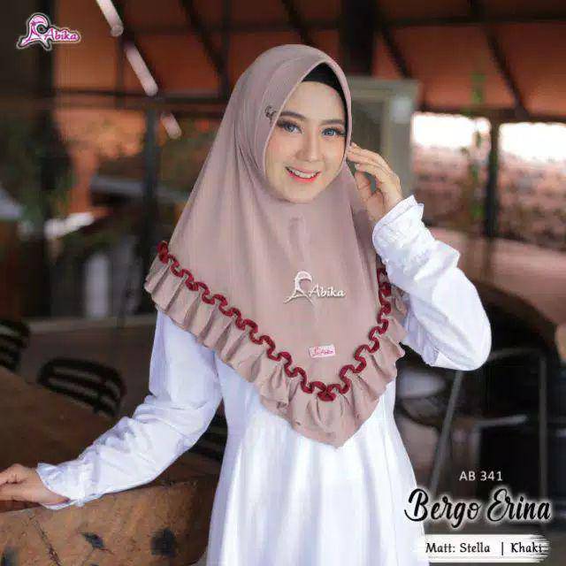 Hijab Abika Bergo ERINA Original New by Abika