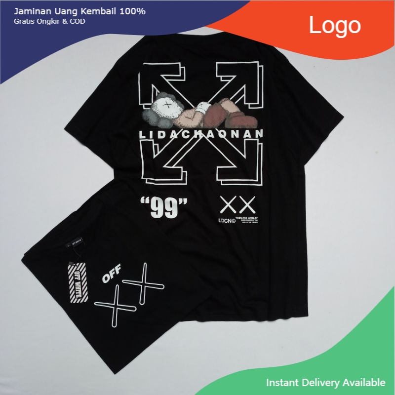 KAOS OFF WHITE ARROWS FULL TAG & LOGO ORIGINAL | KAOS DISTRO | KAOS PRIA | OFF WHITE