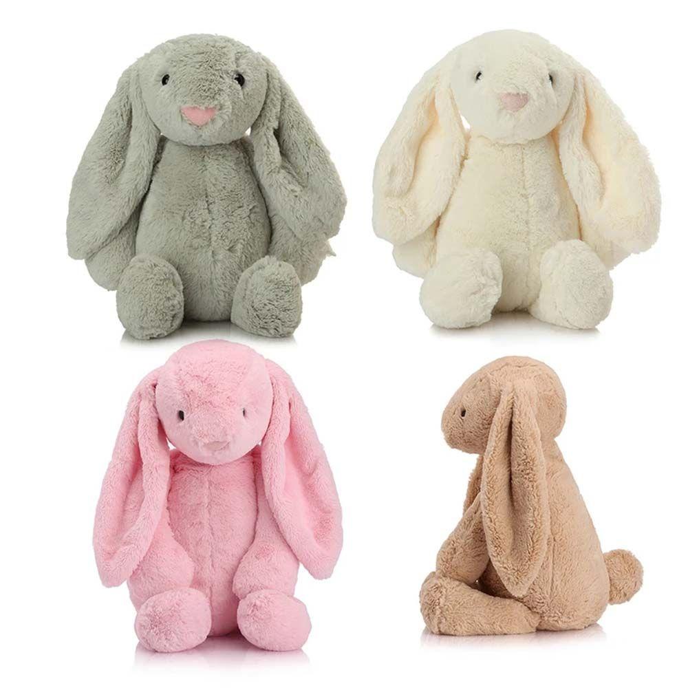 Quinton Long-eared Rabbit Plush Doll 30 cm Kartun Pink Anak Malu Boneka Kelinci Hewan Boneka Mainan