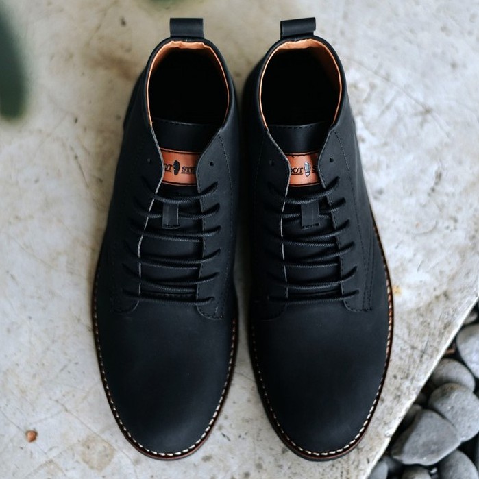 ELEANOR BLACK |ManNeedMe x FSTP| Sepatu Pantofel Pria Boots Formal ORI