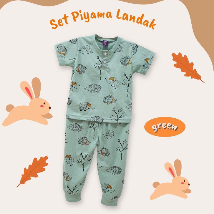 piyama lengan pendek / piyama anak perempuan /baju tidur anak laki-laki / baju tidur anak perempuan 