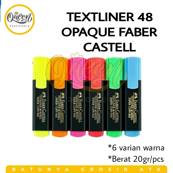 

1 PCS TEXTLINER 48 OPAQUE FABER CASTELL / HIGHLIGHTER