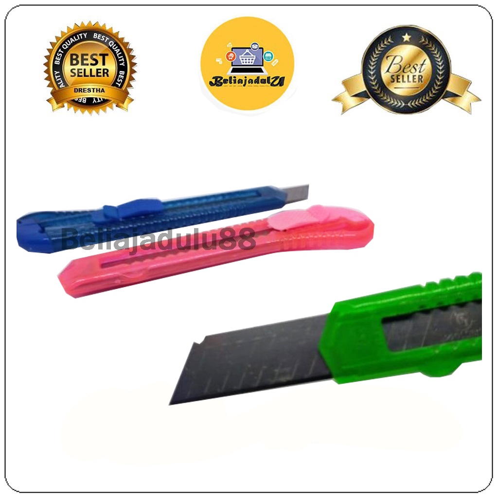 Beliajadulu88 pisau cutter plastik warna / cutter murah