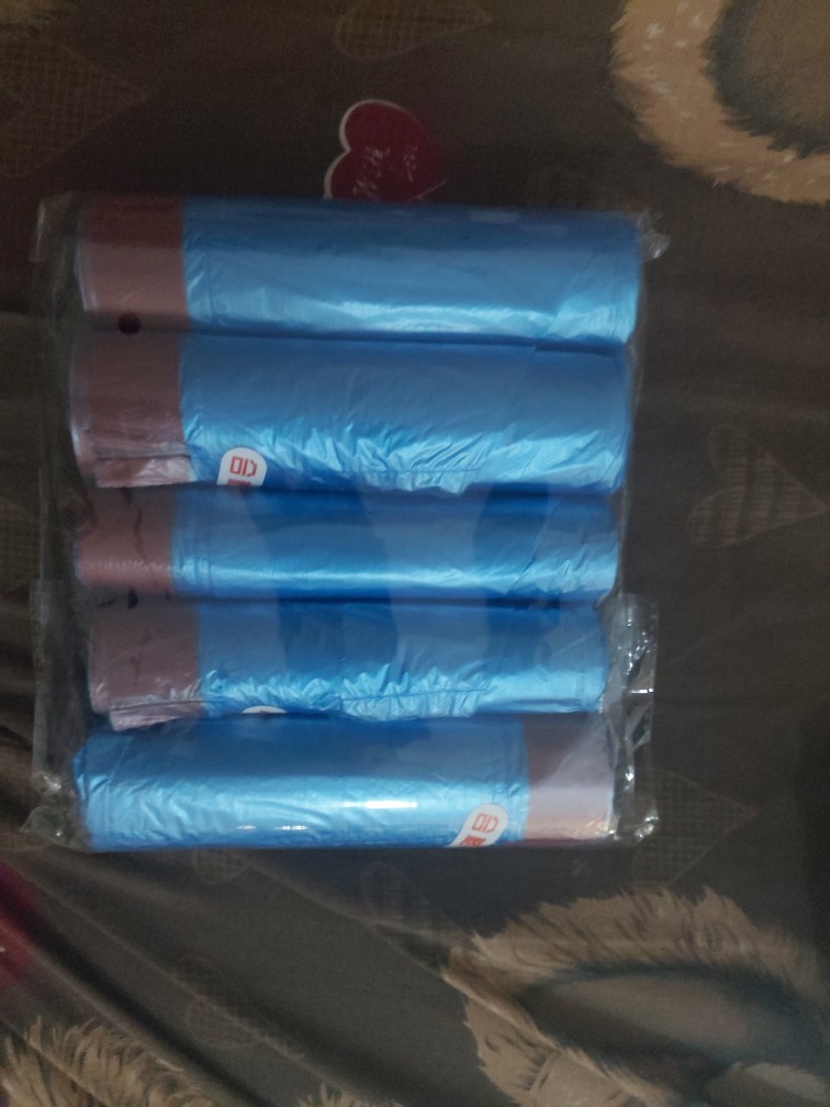 Kantong Plastik Sampah 5 Roll Dengan Tali Multifungsi | Trash Bag
