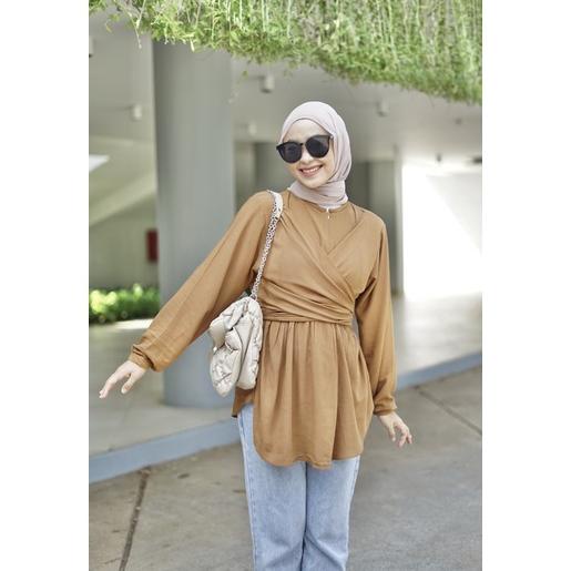 EMICA BLOUSE CRINCLE TALI LILIT WANITA