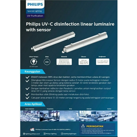 Lampu UV sterilizer box philips