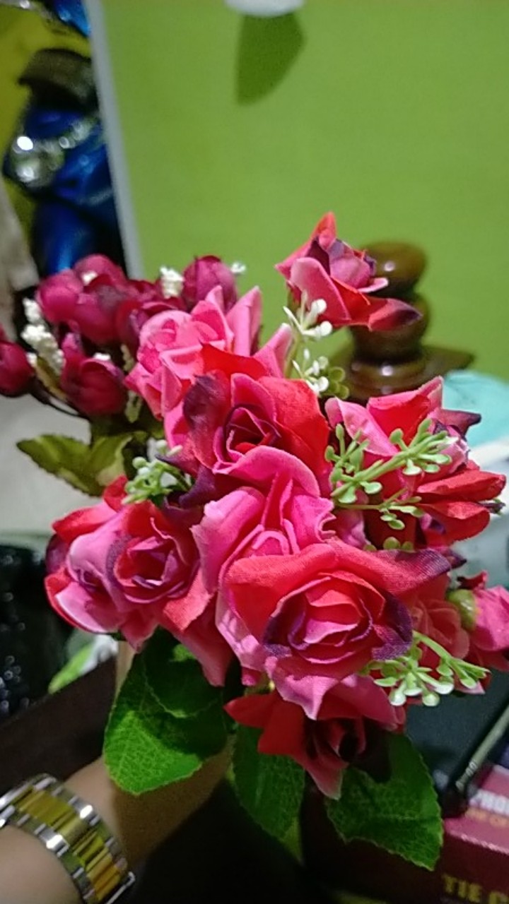 Dikirim Dr Bandung Bunga Mawar Hias Dekorasi Artificial Rose Roses Flower Bunga Imitasi Bunga Tiruan