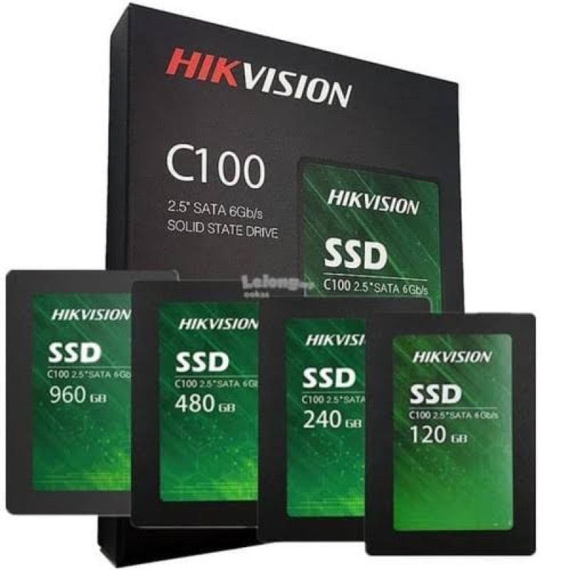 SSD Hikvision C100 120GB 240GB 480GB 960GB Solid State Drive Sata 2.5 Internal Storage Device laptop C 100 hik vision original notebook pc komputer murah