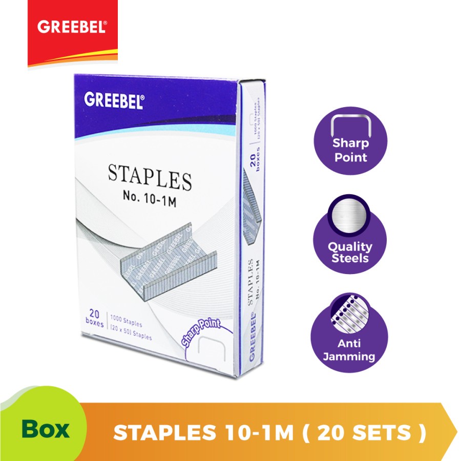 5 pcs Isi Hekter / Staples / Stapler Greebel kecil No 10