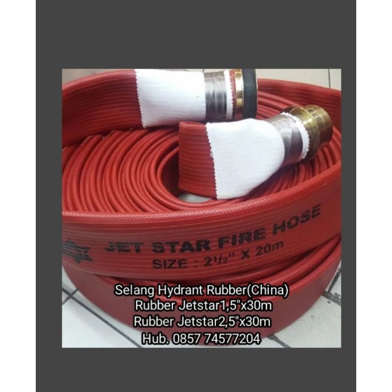 Jual FIRE HOSE/ SELANG HYDRANT RUBBER JETSTAR/ SELANG HYDRANT MURAH ...