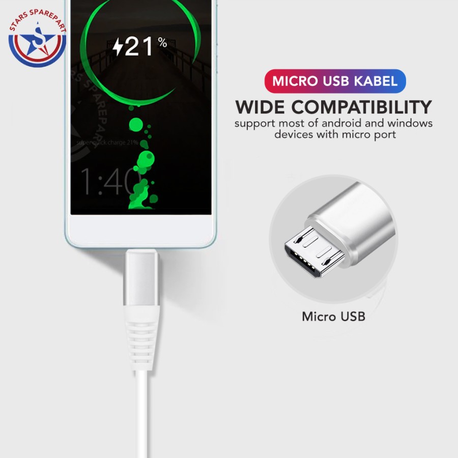 Kabel Data Charger 4A Micro USB Kabel USB 4 Ampere Quick Charger Fast Charger