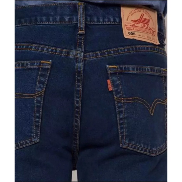 e0101vd Celana Lea Jeans Original Pria Model Standart Warna Blue Black - 27 R0V501