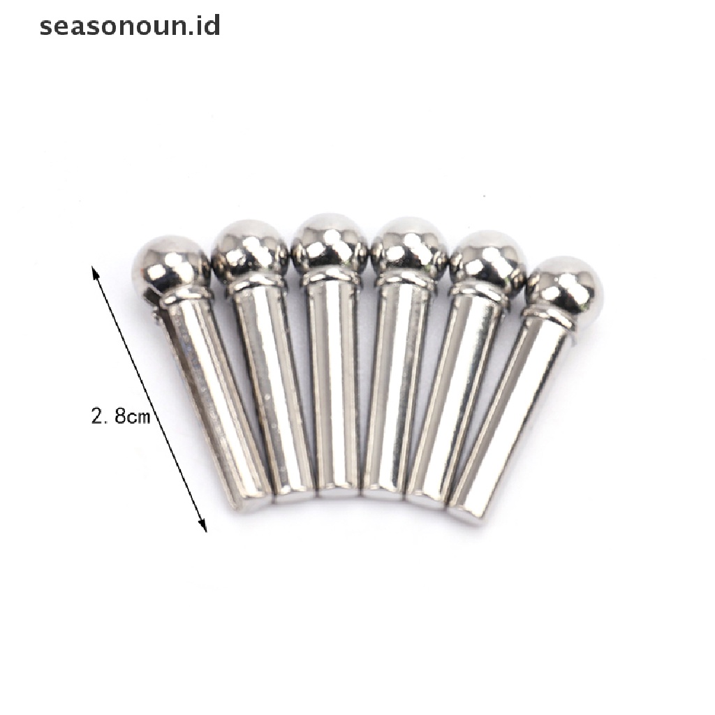 6pcs Bridge Pins Untuk Gitar Akustik