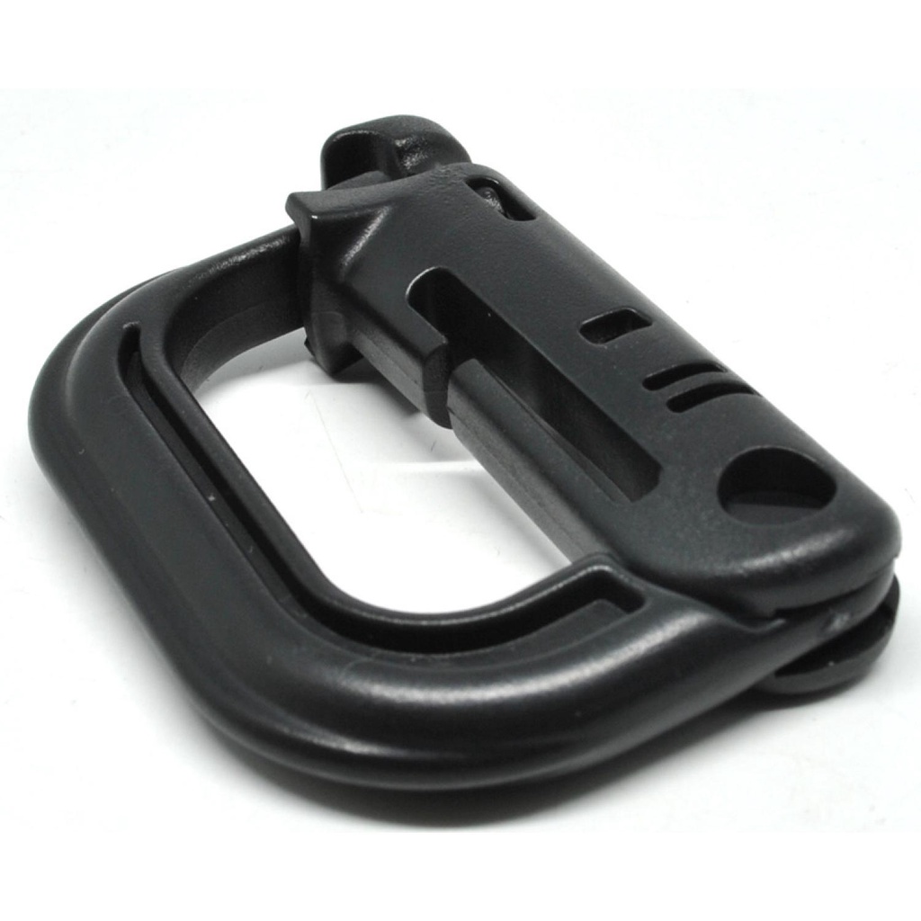 D D RING BUCKLE CARABINER WITH QUICKDRAW LOCK KARABINER ALAT MENGGANTUNG GANTUNGAN KAITAN CENTELAN C