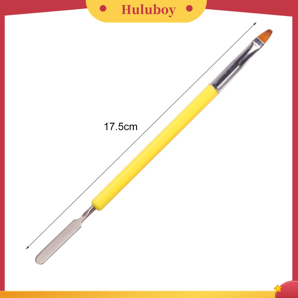 Huluboy Huluboy♡ Pena Pencampur Pigmen Kutek Gel UV Akrilik Kepala Ganda Ultra Tipis Untuk Manicure