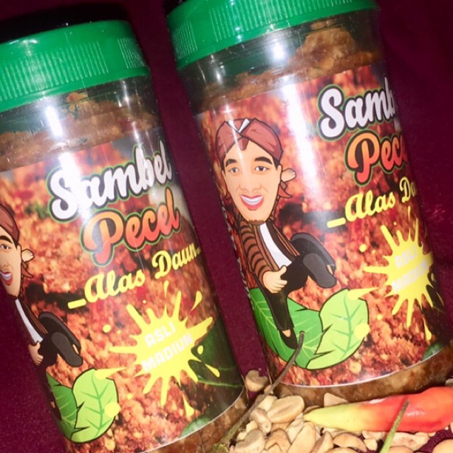 

Sambel pecel Madiun Cak dull alas daun