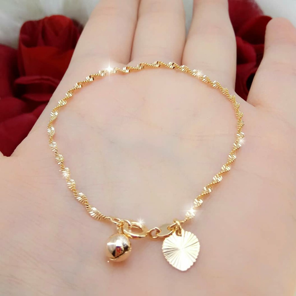 RAKA Acc - Jewelry Bracelet Gelang Kaki Xuping Gold Tambang Perhiasan Aksesoris Wanita 003