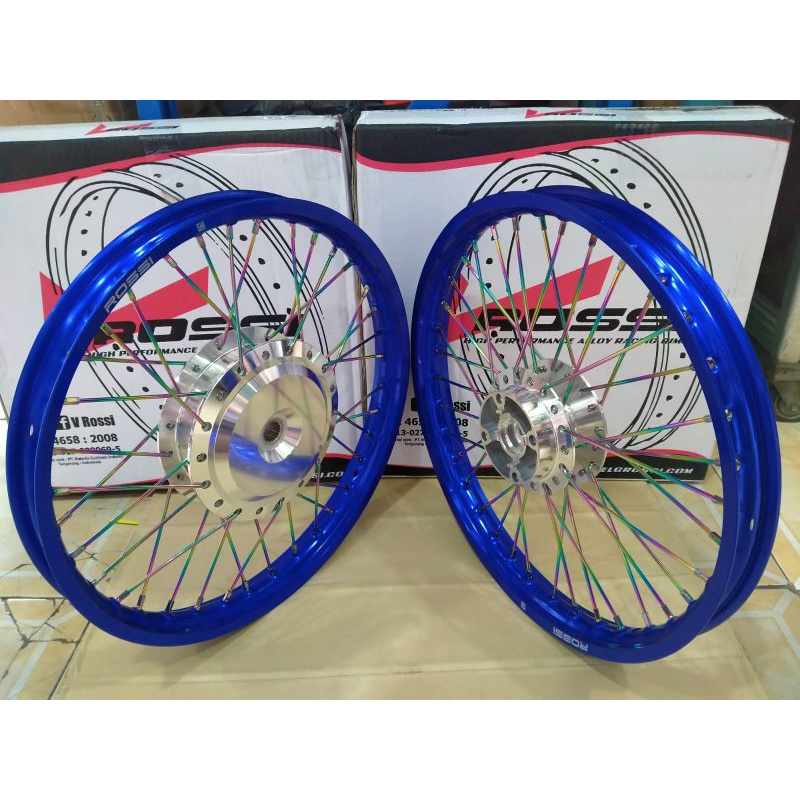 Rossi velg jari jari ring 17 paket uk depan 140x17 - uk belakang 140x17 matic Beat/scoopy/vario old 