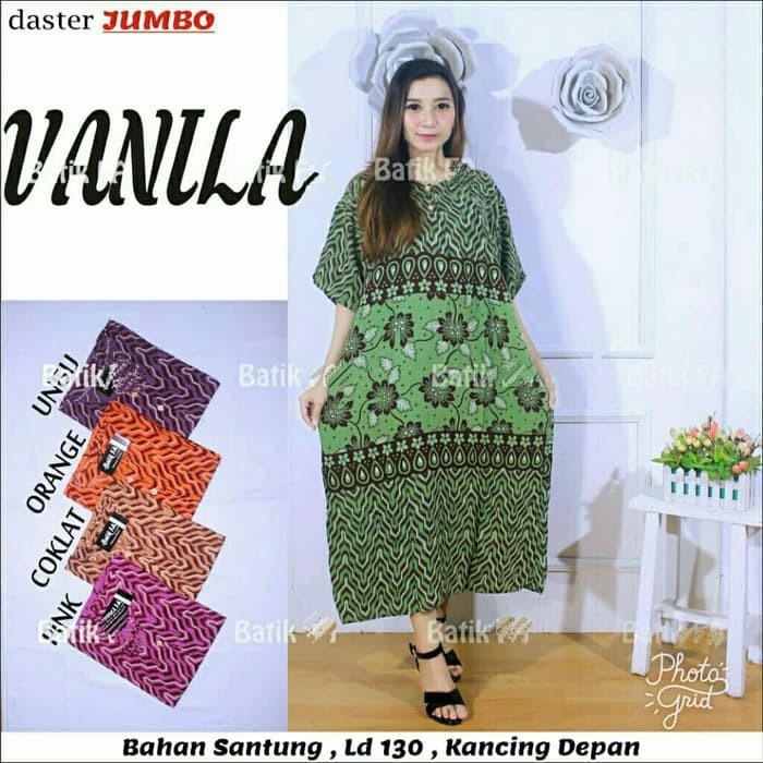 Daster jumbo batik pekalongan / daster menyusui / grosir daster vanila