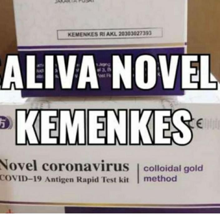 ⅎ antigen saliva air liur tes swab akurat izin kemenkes ۝