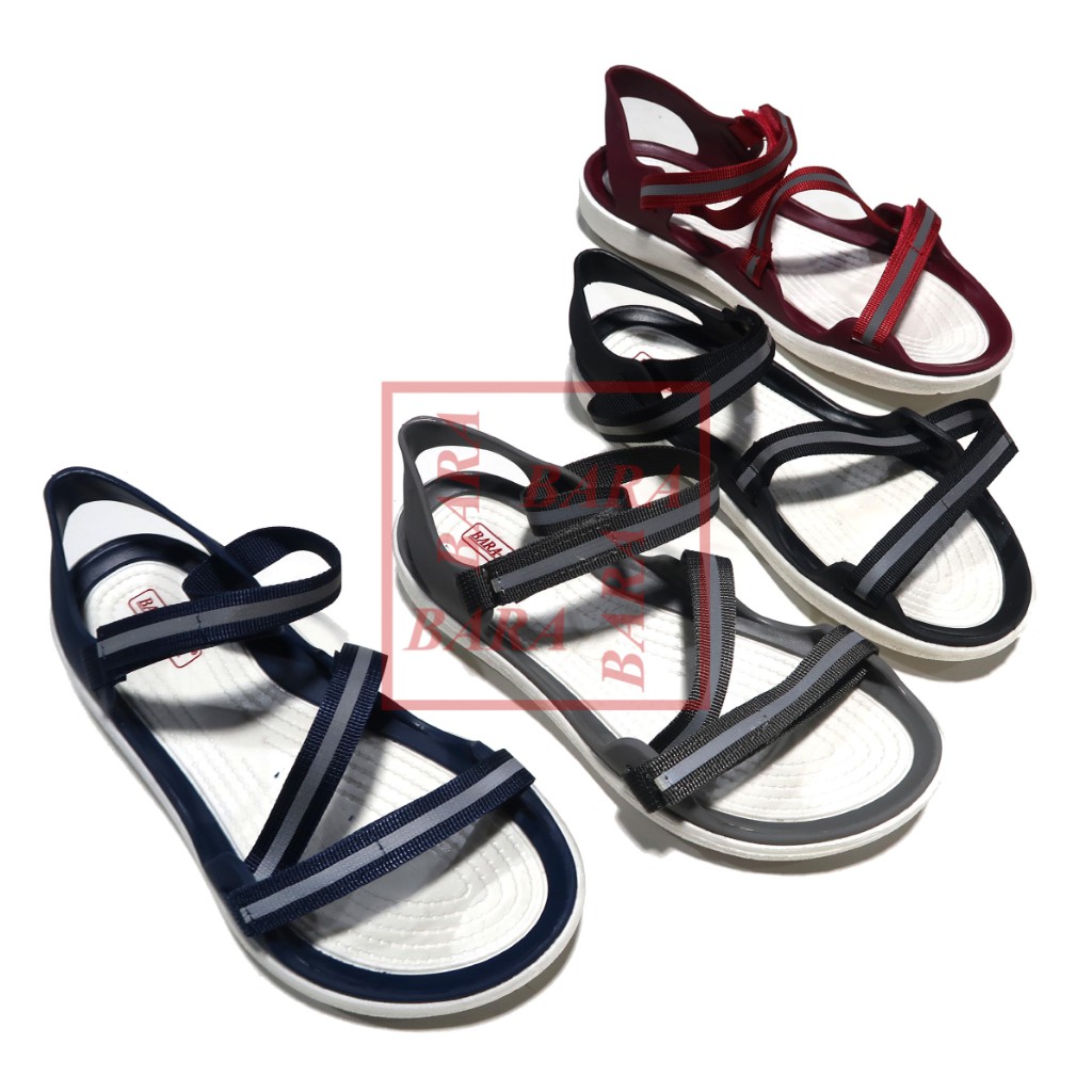 Bara~Bara Sandal Tali Zigzag Kain ZH6012 (X3)