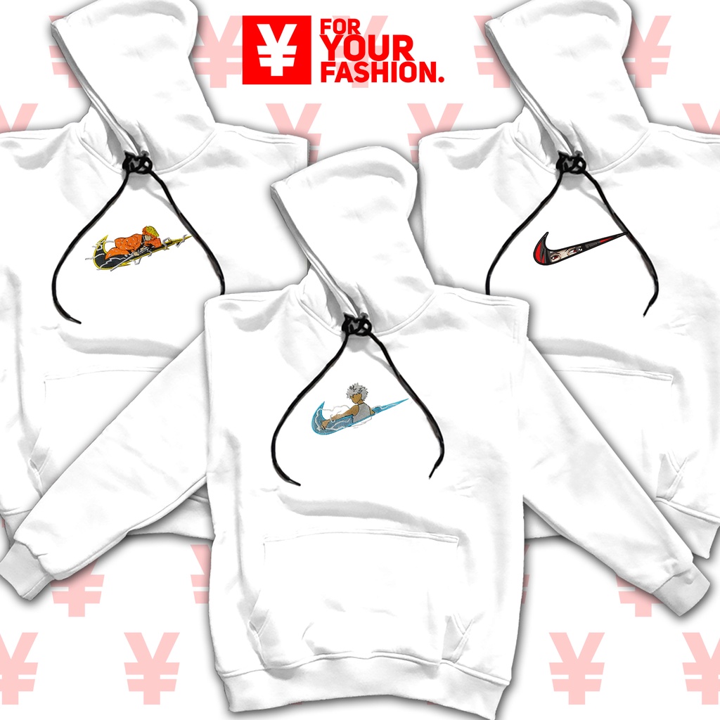 FYF HOODIE AS #3 WHITE X NIKE EMBROIDERY JAKET BORDIR PULLOVER SWEATER