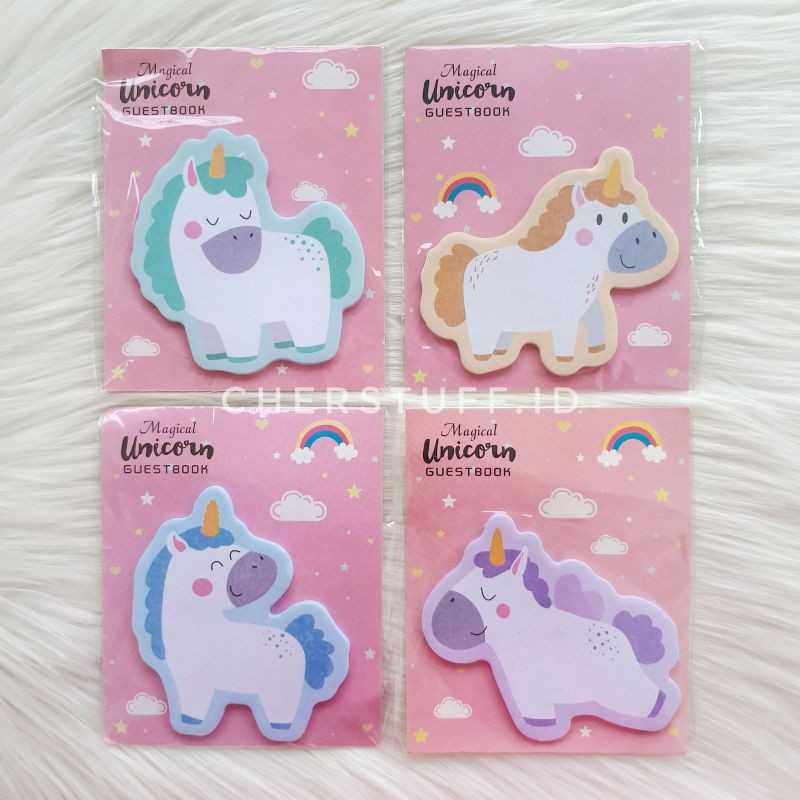 

unicorn sticky notes | CHERSTUFF.ID