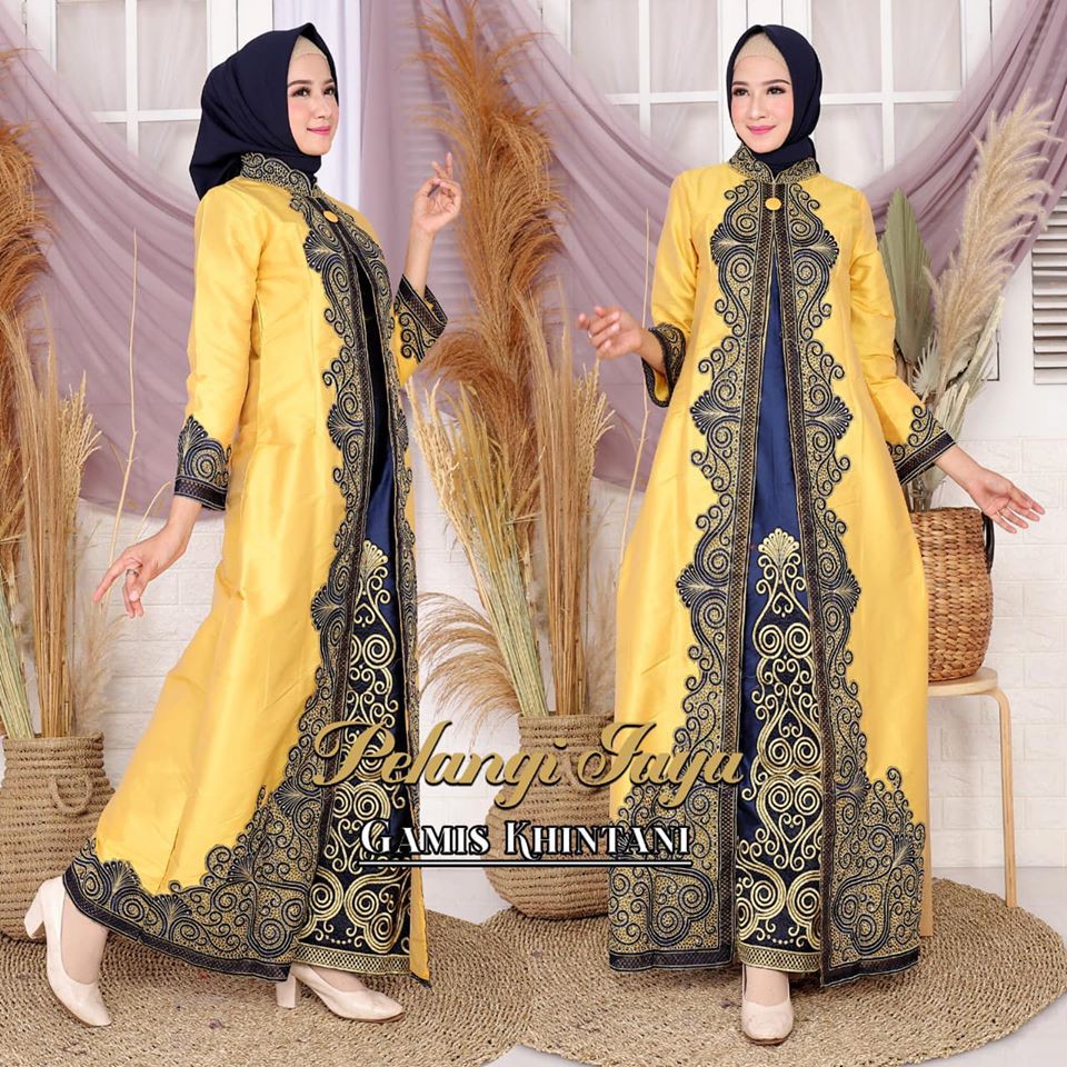 Gamis Khintani Abaya Tafeta Dress Muslim