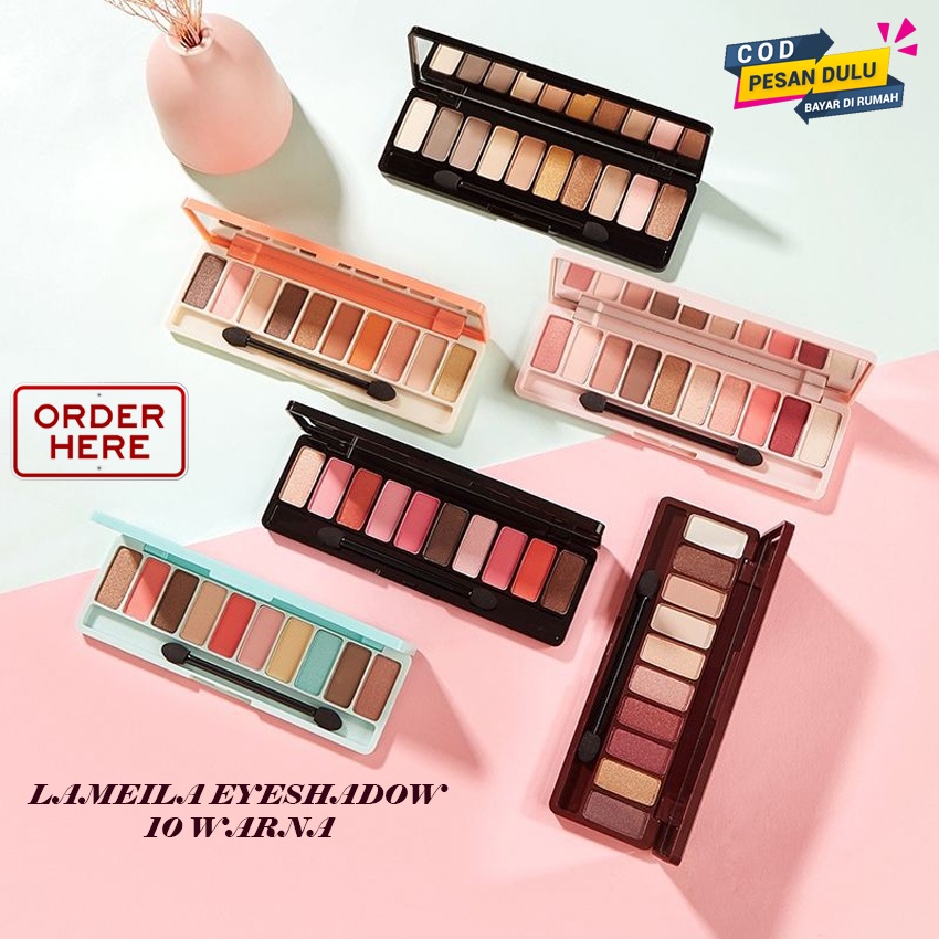 SHINE STAR - ((PROMO MURAH)) LAMEILA EYESHADOW PLAY COLOR EYES 10 COLOR / PERONA MATA / LAMEILA EYES / BISA COD