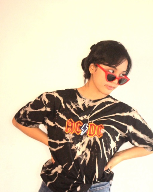 Tshirt Band Vintage tiedye // ACDC