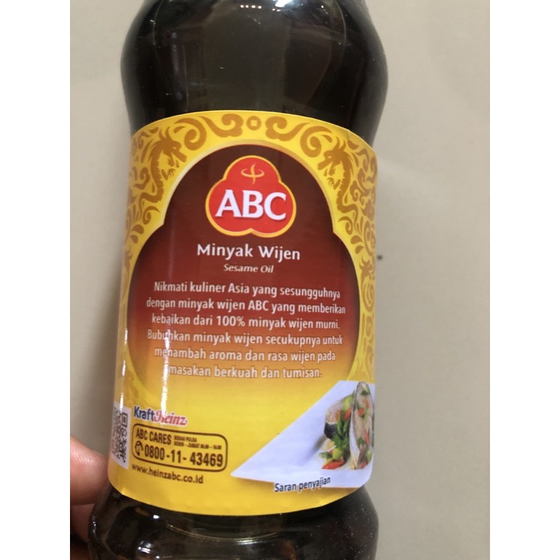 ABC MINYAK WIJEN sesame oil botol kaca 195 ml