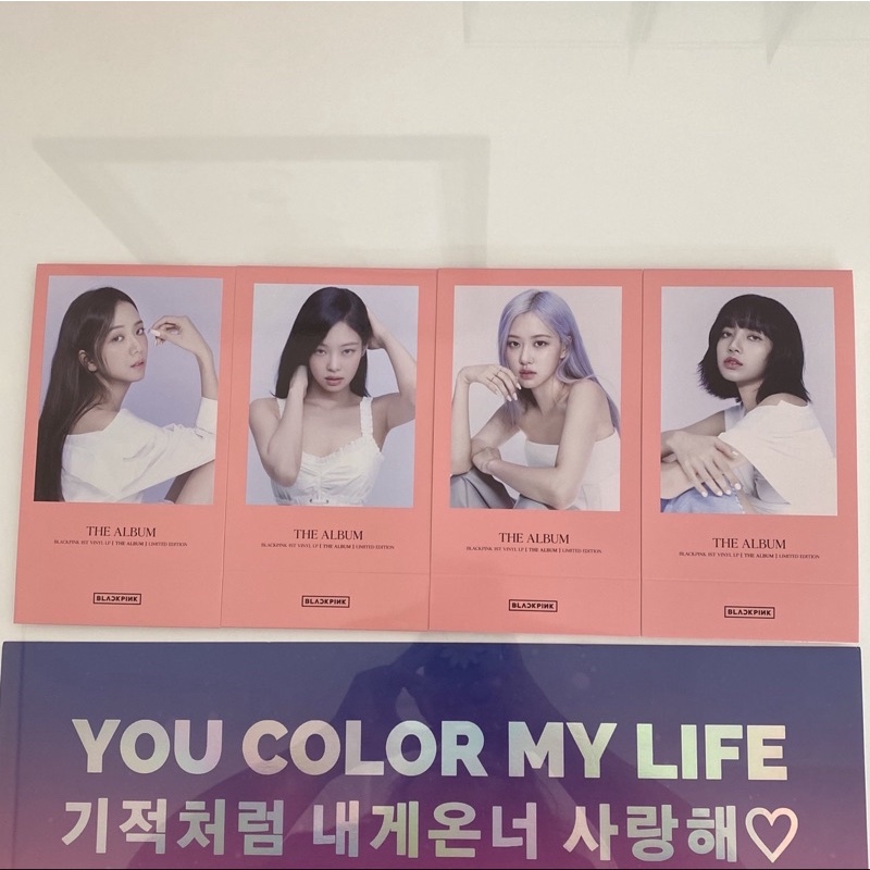 BLACKPINK VINYL LP THE ALBUM LIMITED EDITION STANDEE JISOO JENNIE ROSE LISA BOLE NEGO RARE